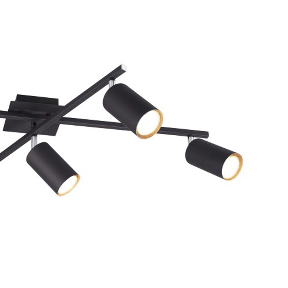 Deckenleuchte Marley 5-leichter Matt Black Trio 4017807411621