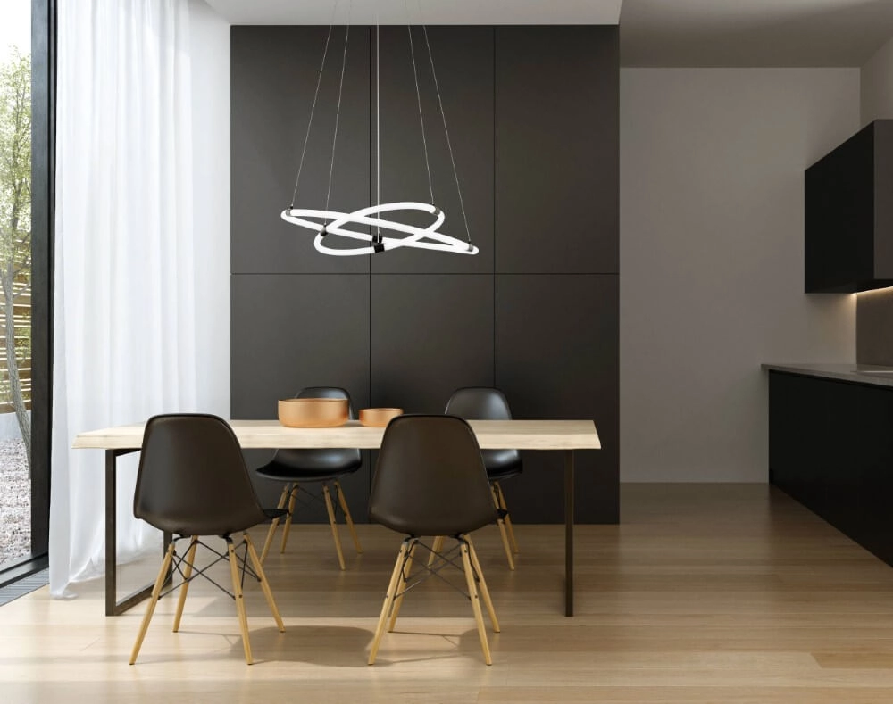Design-Hängelampe Banderillas weiß mit schwarz Stars of Light 9002759398392