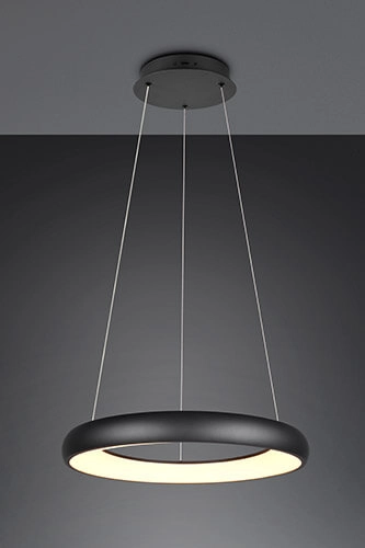 LED-Hängelampe Cardona schwarz - Ø 60cm