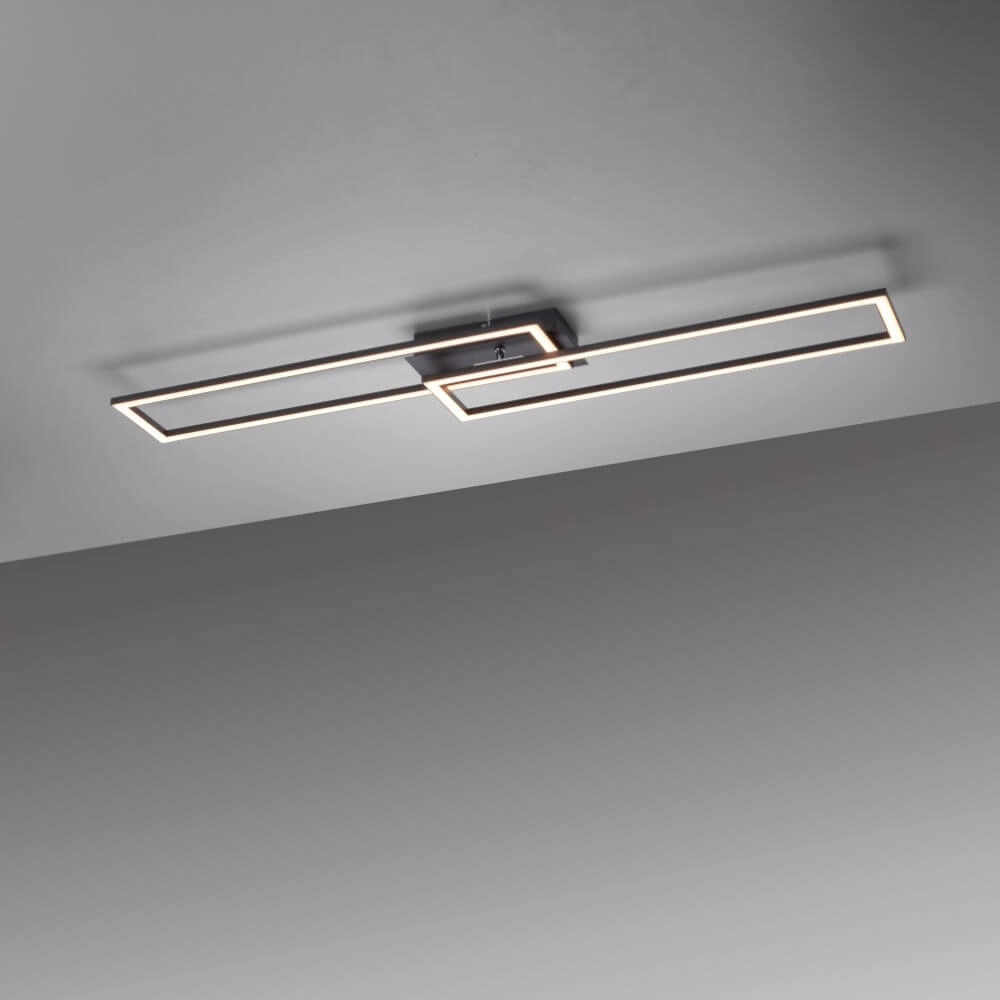 Schwarze LED-Deckenleuchte Iven Paul Neuhaus 4043689981976