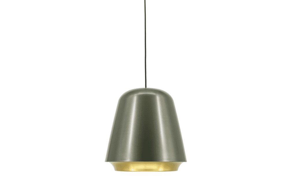 Hängelampe Santiago Ø 35 cm grau mit gold