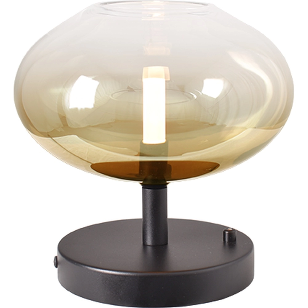 LED-Tischlampe Lido Onion mit Ø 24 cm goldverblasstem Glas Masterlight 8718121347820