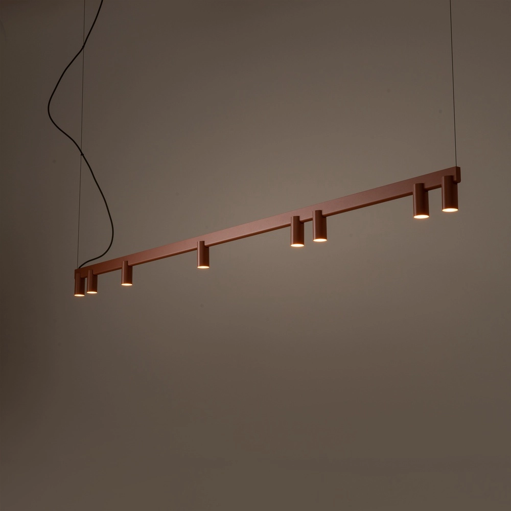 Design-Pendellampe Fourty 8-Licht Terrakotta Lyora 5903139124249