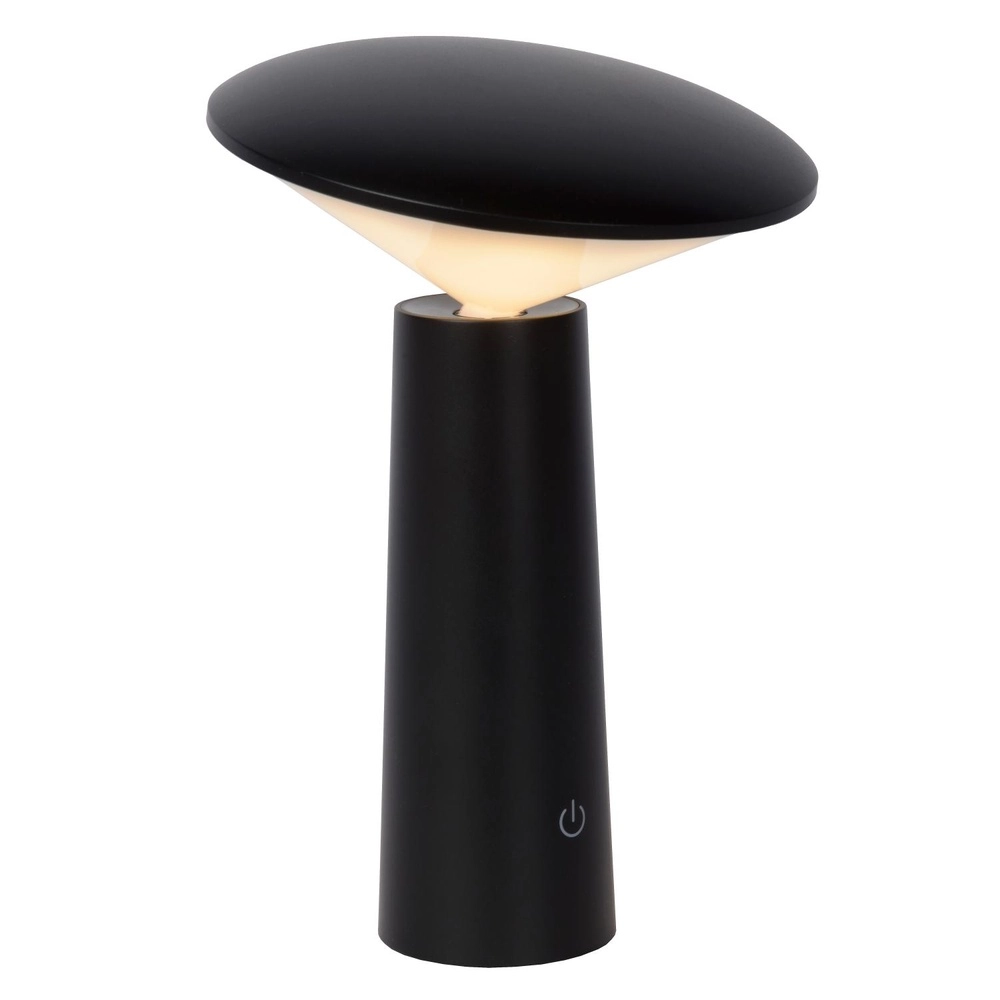 Wiederaufladbare Tischlampe Jive IP44 Schwarzlichtfarbe verstellbar Lucide 5411212021960
