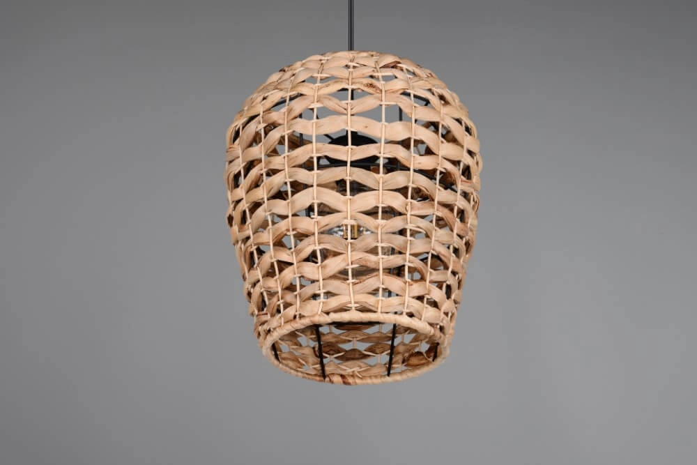 Country Pendelleuchte Jean Ø 29cm Rattan Trio 4017807637670