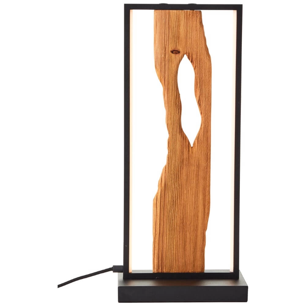 LED-Tischlampe Chaumont mit Holz