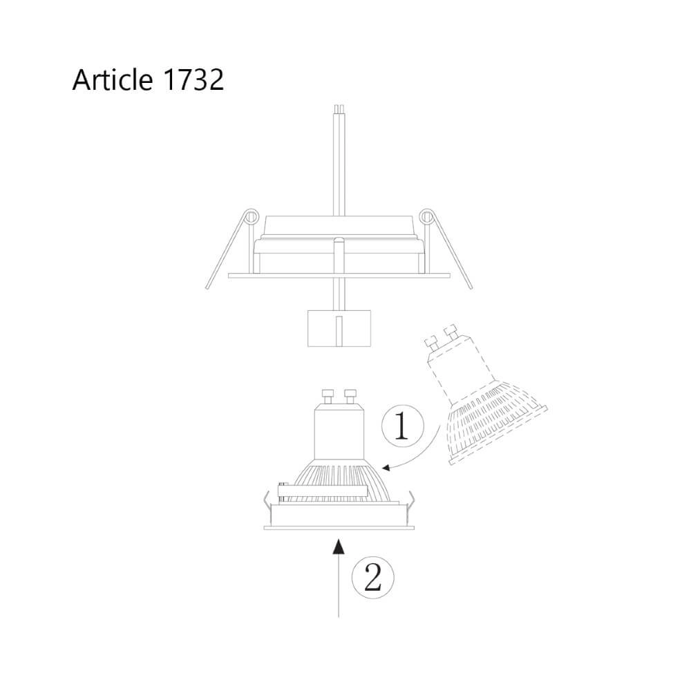 Einbaustrahler Pelite Steinhauer 8712746125726