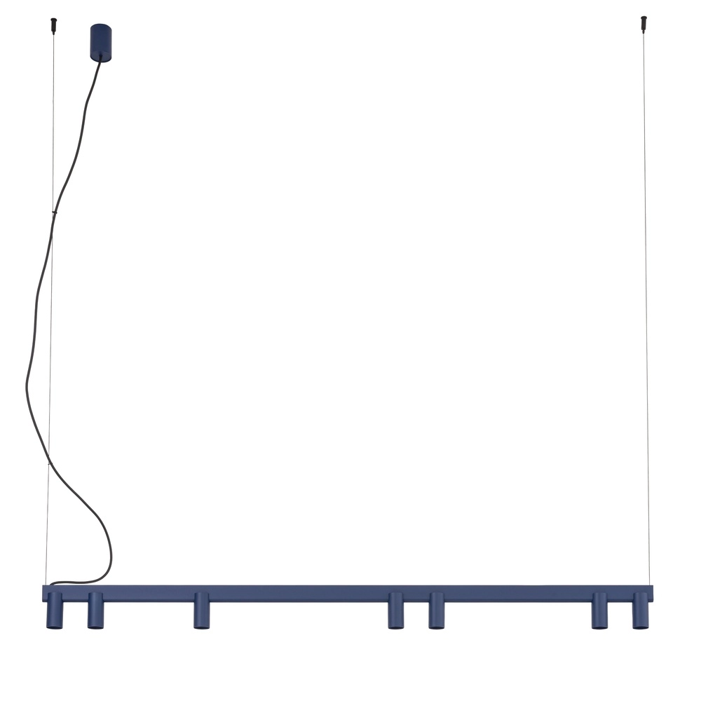 Design-Pendellampe Fourty 7-Licht Marineblau Lyora 5903139122931
