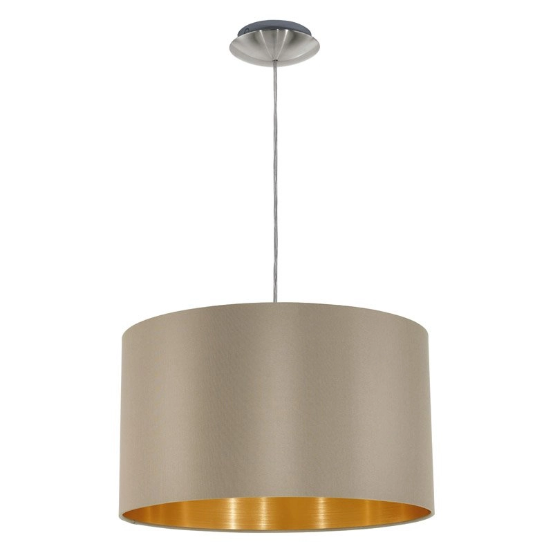 Pendelleuchte Maserlo Beige/Gold
