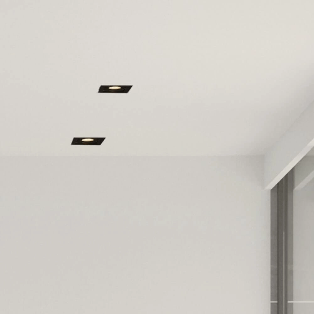 Einbaustrahler Grid 1 Schwarz Lyora