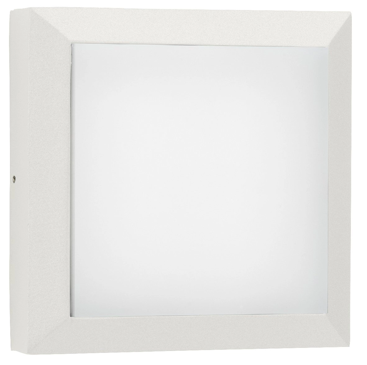 Quadratische Wandleuchte Parel 19cm-weiß