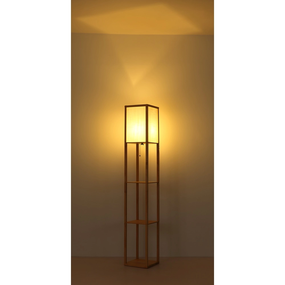 Stehlampe Tabitha Holz Globo 9007371572410