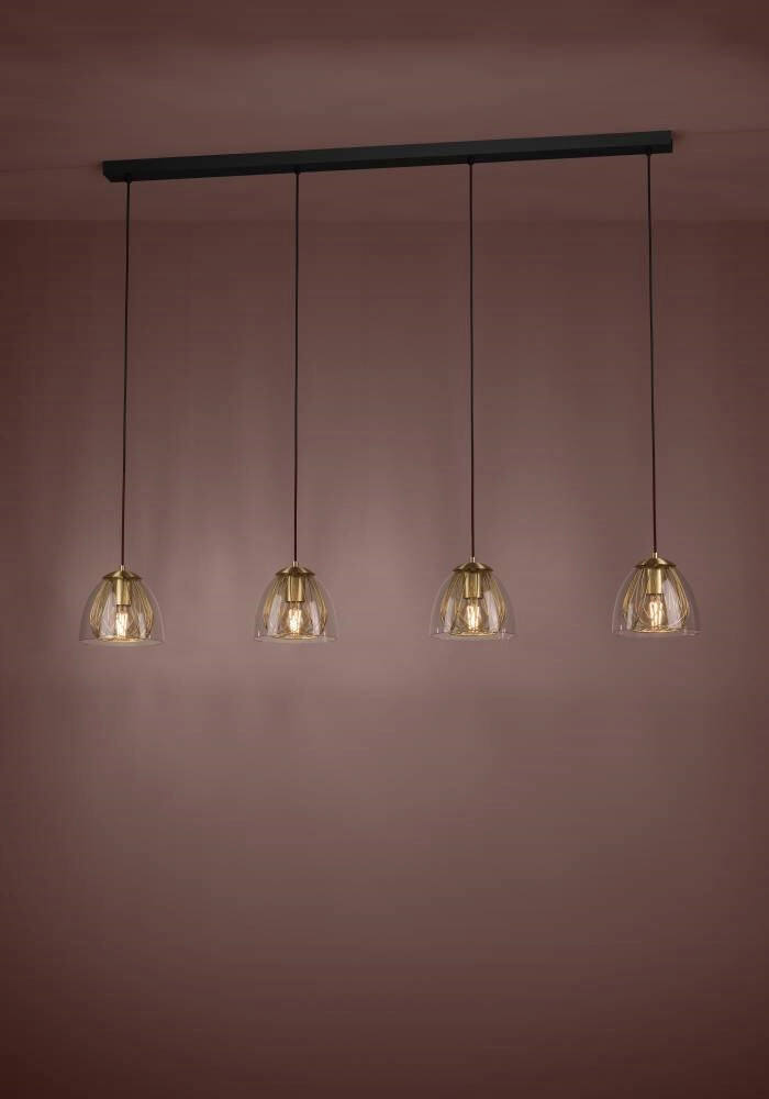 Esszimmerlampe Gold mit Glas Jazminia Stars of Light 9008606221059