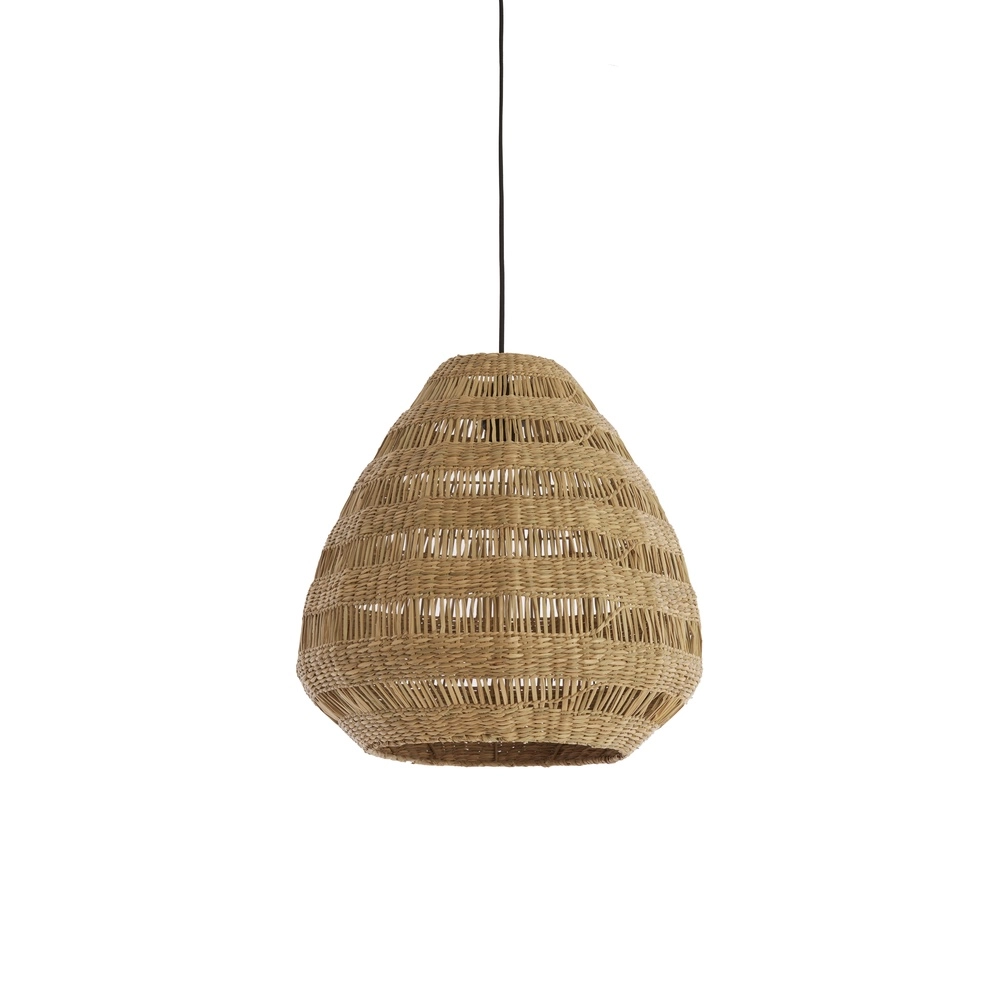 Rattan-Pendellampe Soluna Ø 47 cm – natürlich