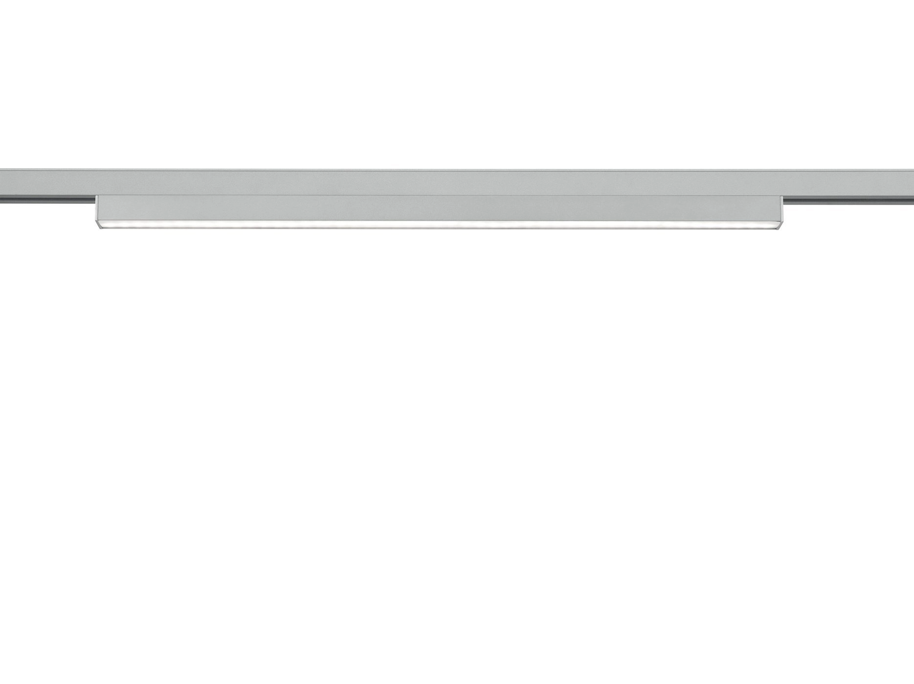 2-Phasen-Schienen-LED-Lampe Duoline grau