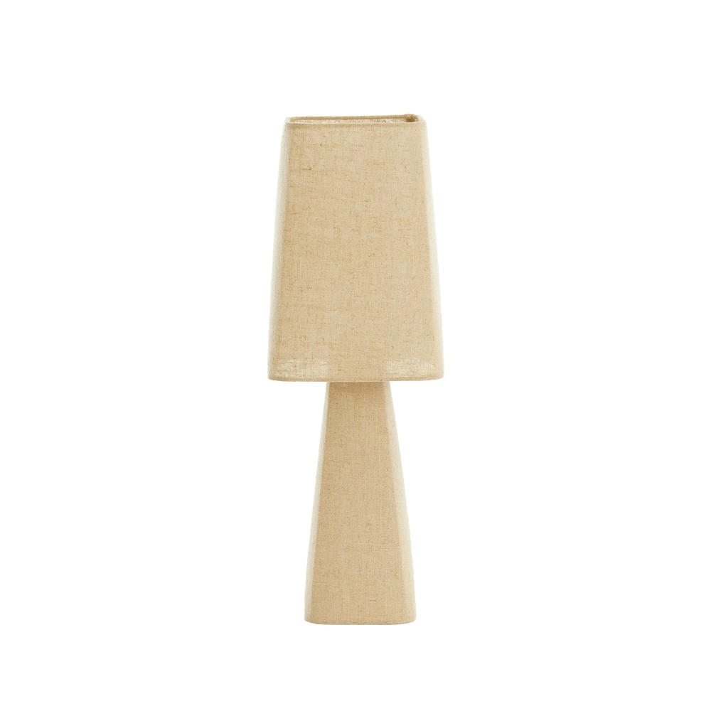 Leinentischlampe Mikko 58 cm – natürlich