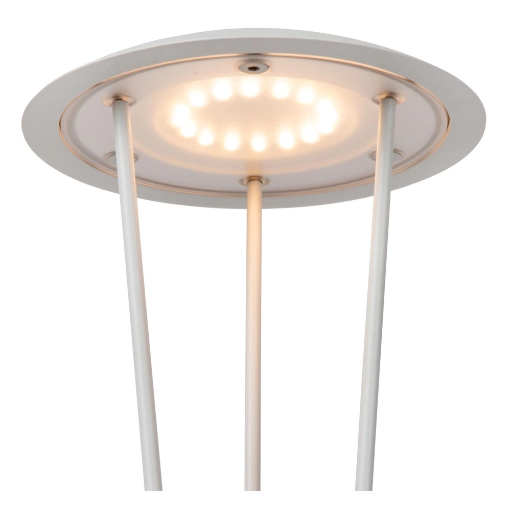 Design-Tischlampe Renee Weiße wiederaufladbare Weiße Lucide 5411212272317