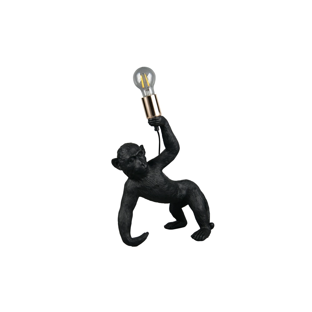 Tischlampe Bobo Affe schwarz Trio 4017807668025