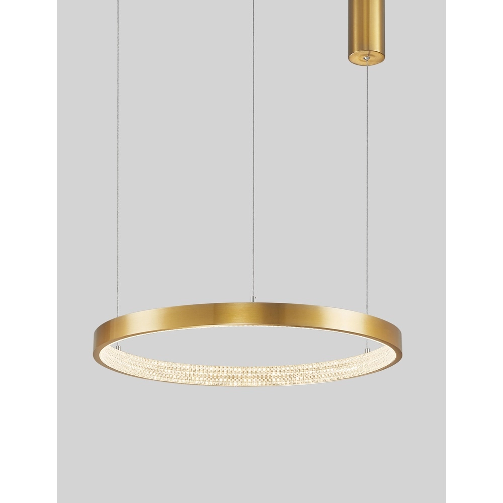 Pendelleuchte Preston gold Ø 60cm