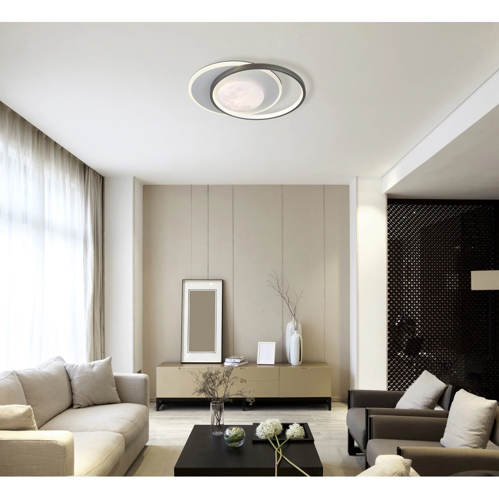 Design-Deckenlampe Moon Schwarz-Weiß Globo 9007371575749