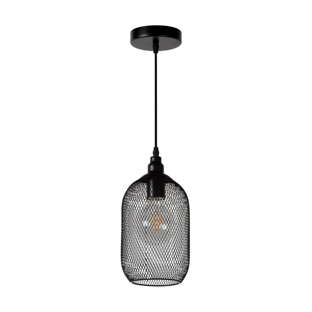 Netz-Pendellampe Mesh Ø 15 cm schwarz
