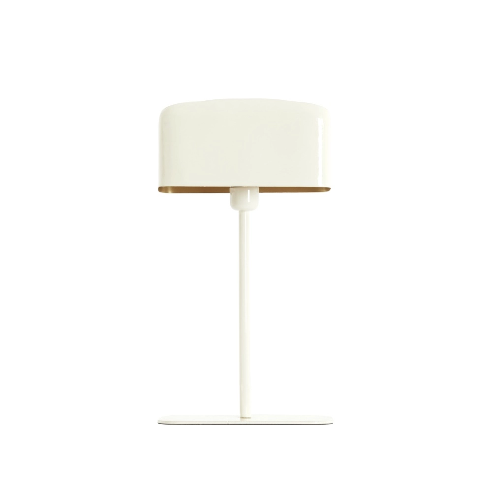Nachttischlampe Elenie 25x13 cm – Glanzcreme