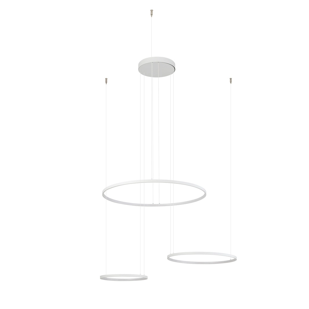 Design-Pendellampe Circolo Led 3 weiße Ringe Lyora 5903139116497
