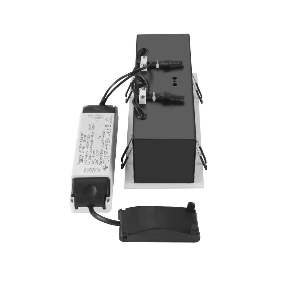 Quadratischer LED-Einbaustrahler Kadux Triple 3x LED - weiß - 3000K SLV 4024163278836