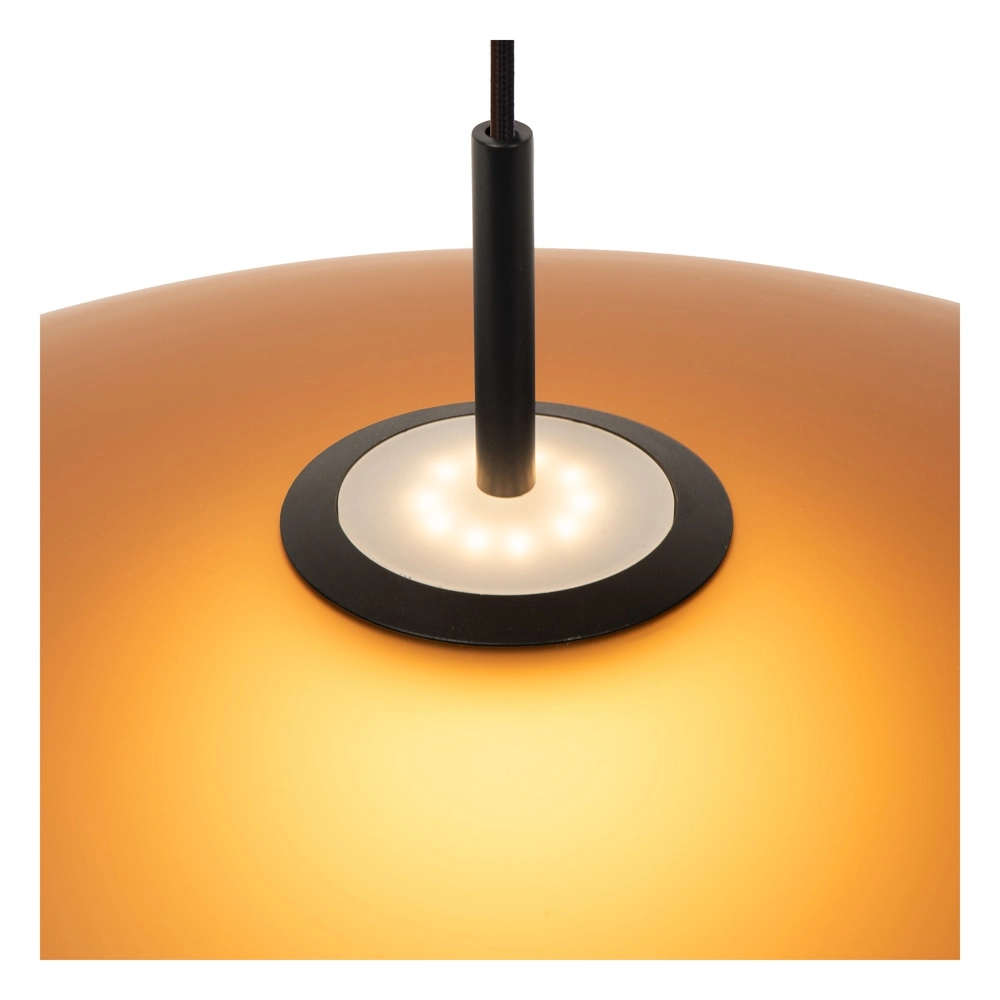 Elegante Pendellampe Menga Ø 60cm Bernsteinglas Premium by Lucide 5411212251169