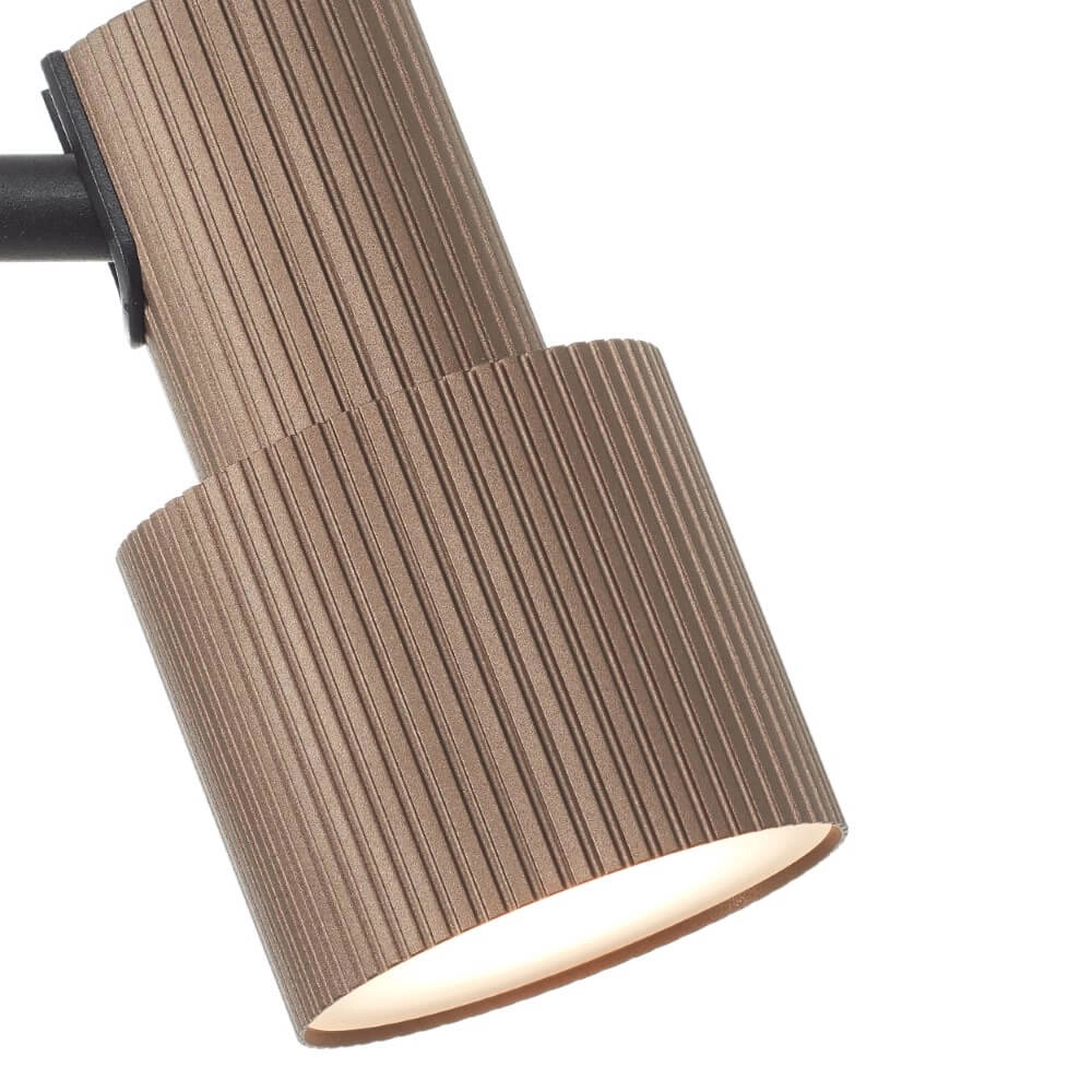 Designer-Stehleuchte Cadiz Schwarz mit Bronze Brilliant 4004353446924