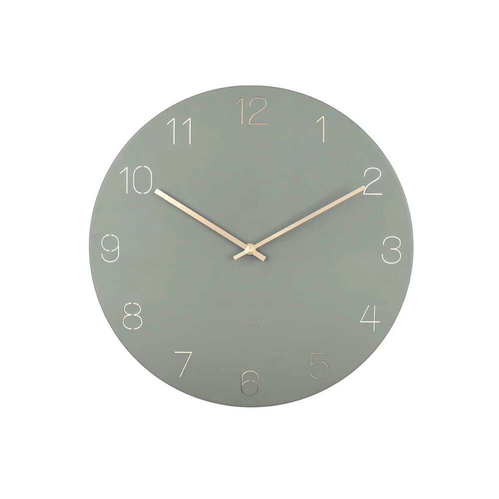 Wanduhr Charm grün - Ø 40cm