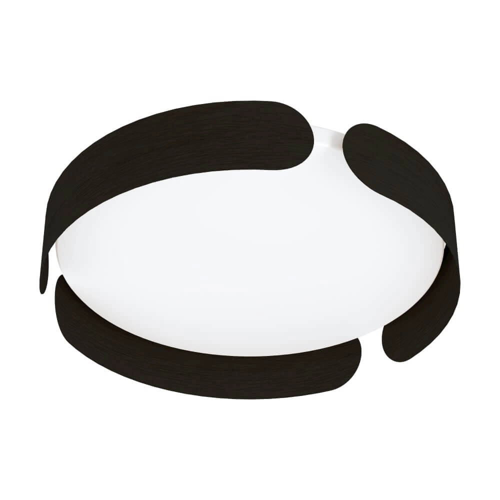Schwarze Deckenlampe Valcasotto Ø 37cm Eglo 9002759996215