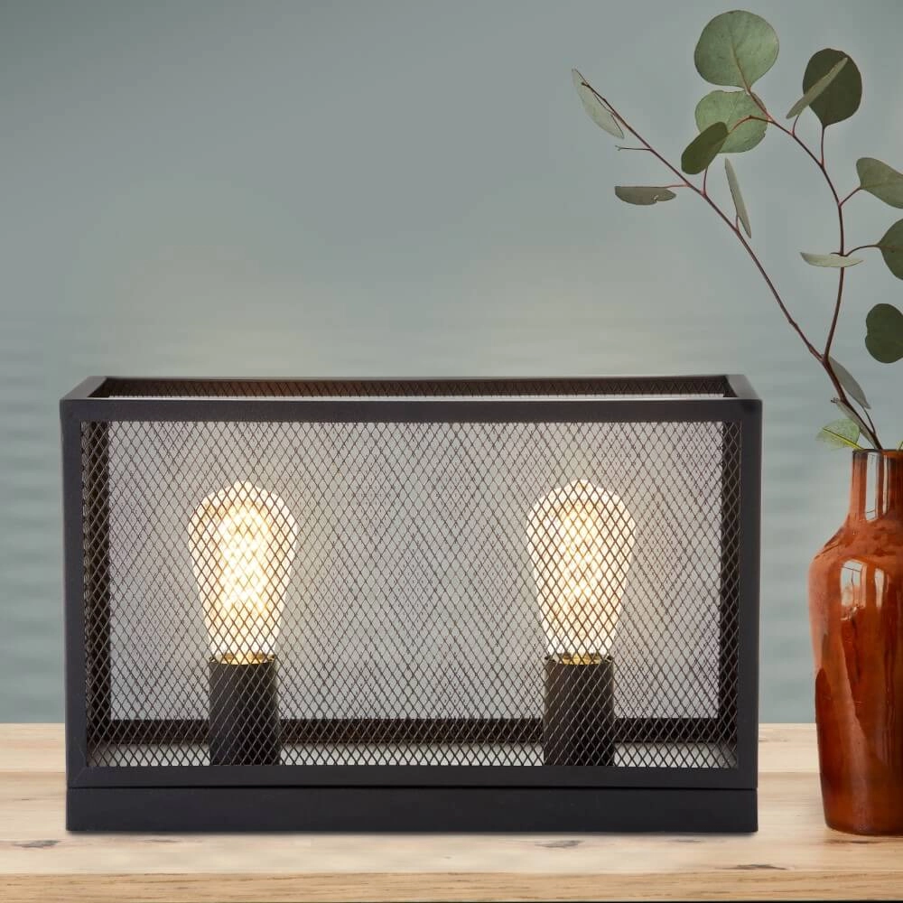 Tischlampe aus Mesh Maze 2x E27 Brilliant 4004353411571