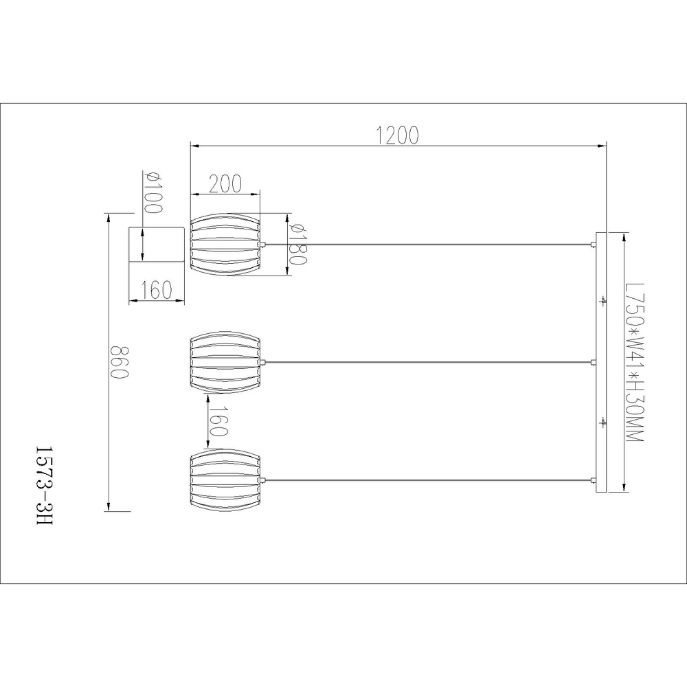 3-Licht Pendellampe Maribel Chrom-Gerade Globo 9007371592098