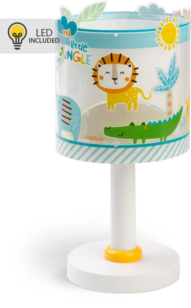 Tischlampe Little Jungle blaues Leuchten im Dunkeln