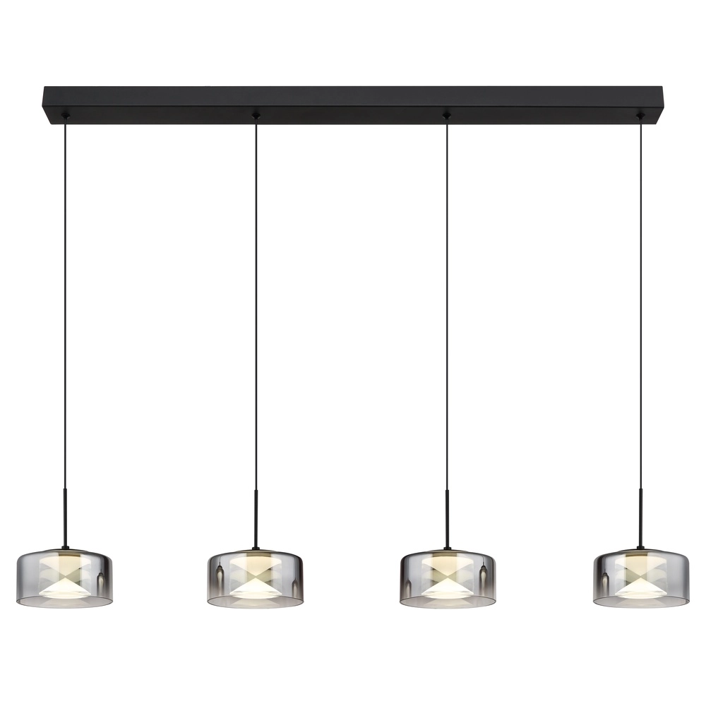 Design-Pendellampe Belinda 4-Licht Schwarz Globo 9007371531295