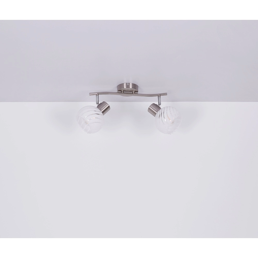 Deckenlampe Willy Nickel 2-Light Globo 9007371406104