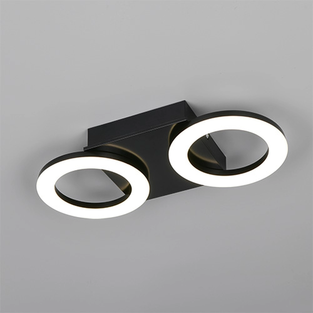 Design-Deckenlampe Cemi Rundschwarz Trio 4017807704358