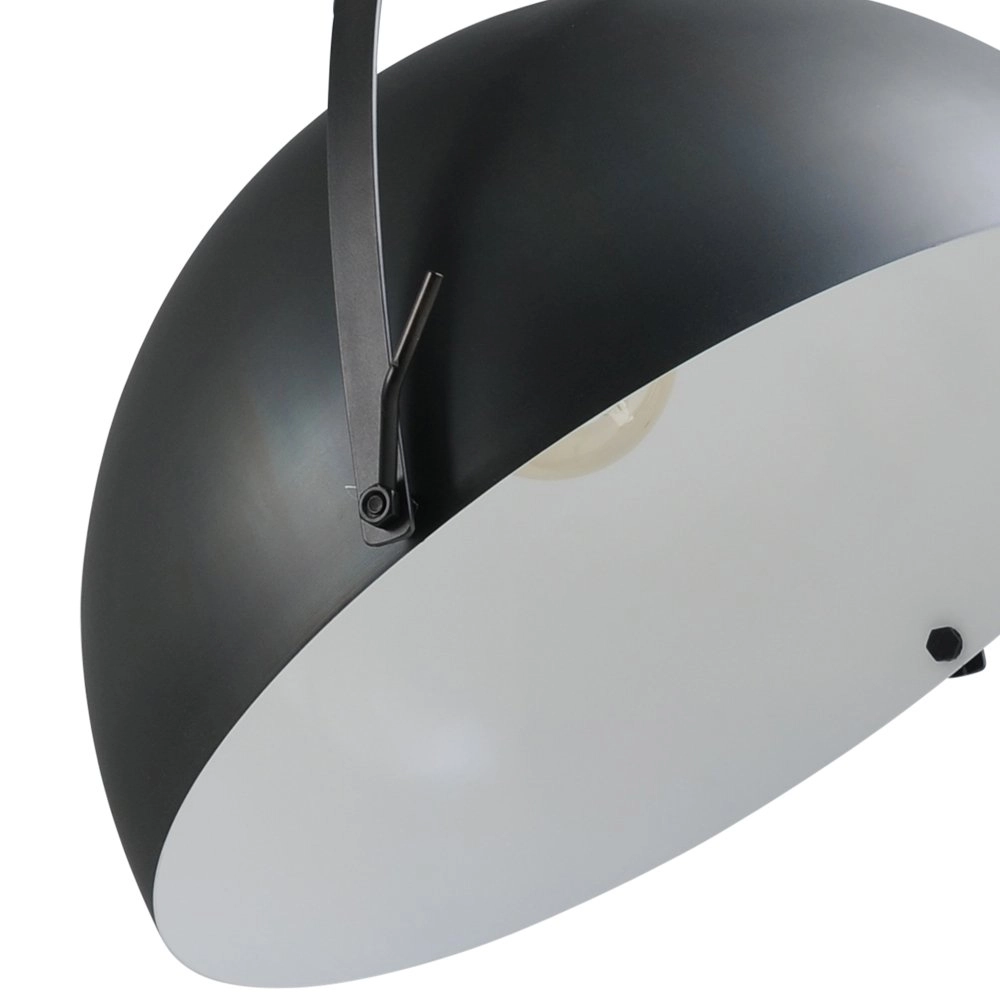 Pendelleuchte Larino 60 Retro schwarz mit weiß Masterlight 8718121234595