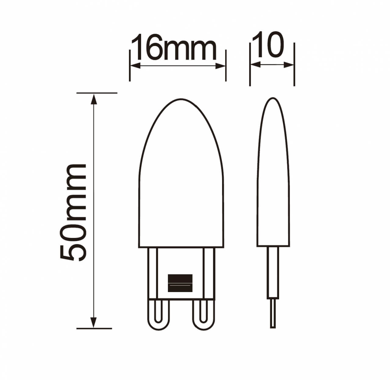 LED G9 - 1,8W - 200 lumen Dimmbar Lyora 8716803510241