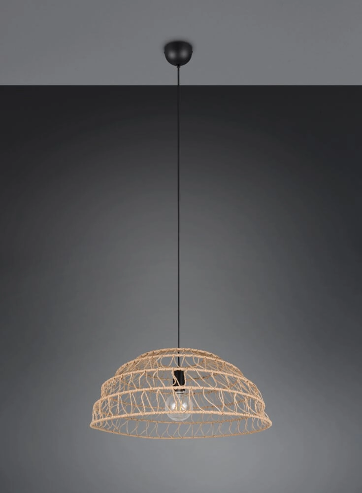 Rattan Pendelleuchte Paulette Ø 60cm Trio 4017807637533