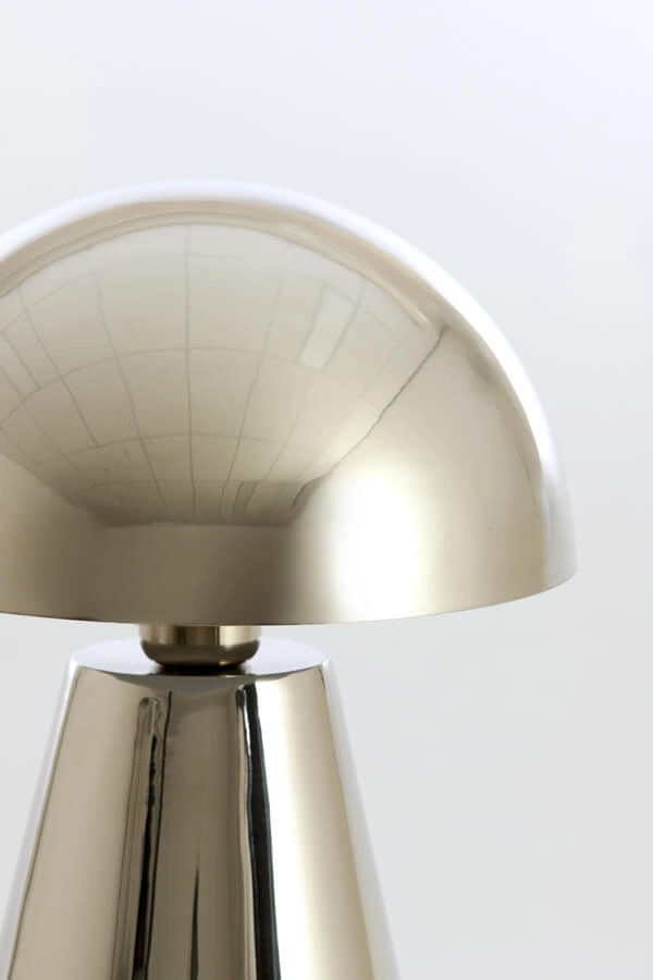 Design-Tischleuchte Surrina silbergrau Ø 26cm Light & Living 8717807743512