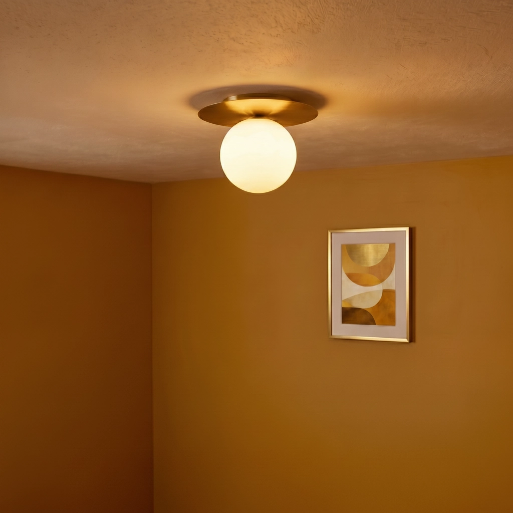 Deckenlampe Indigo gold Ø 23cm