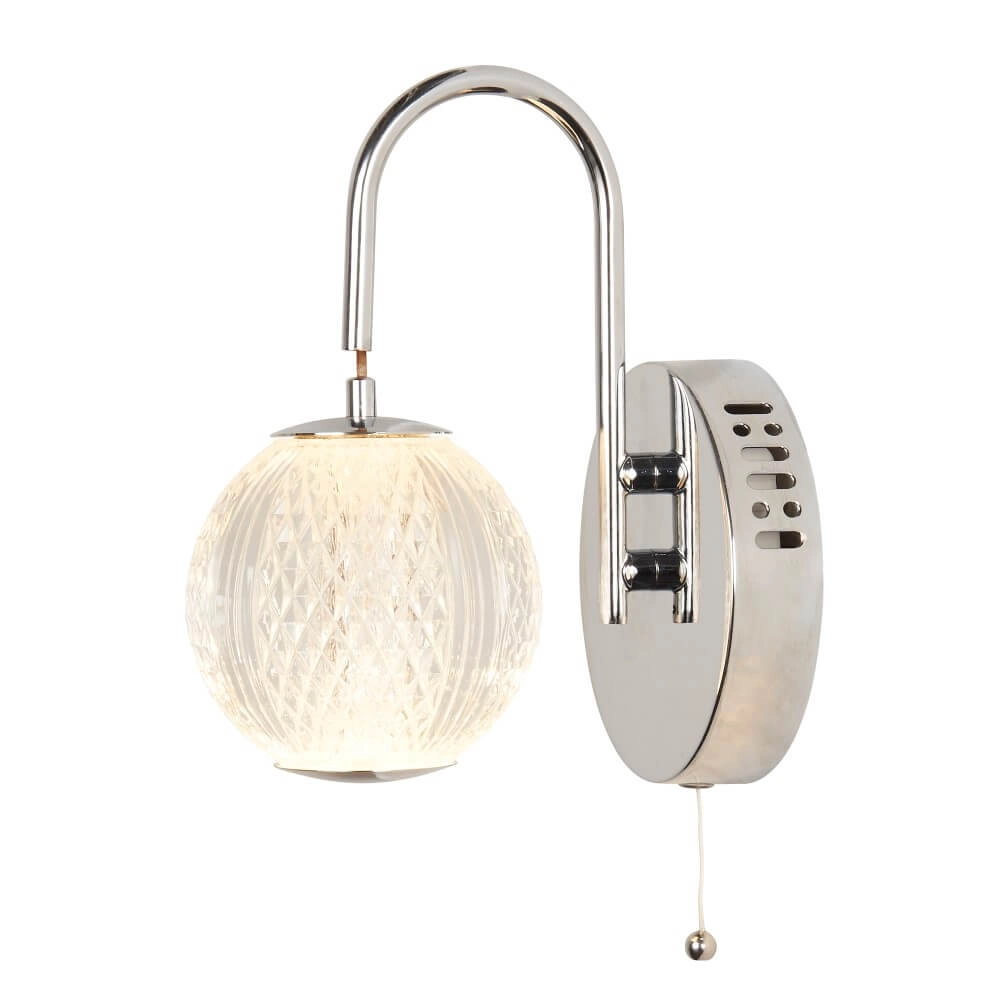 Wandlampe Allure Chrom Searchlight 5053423242316