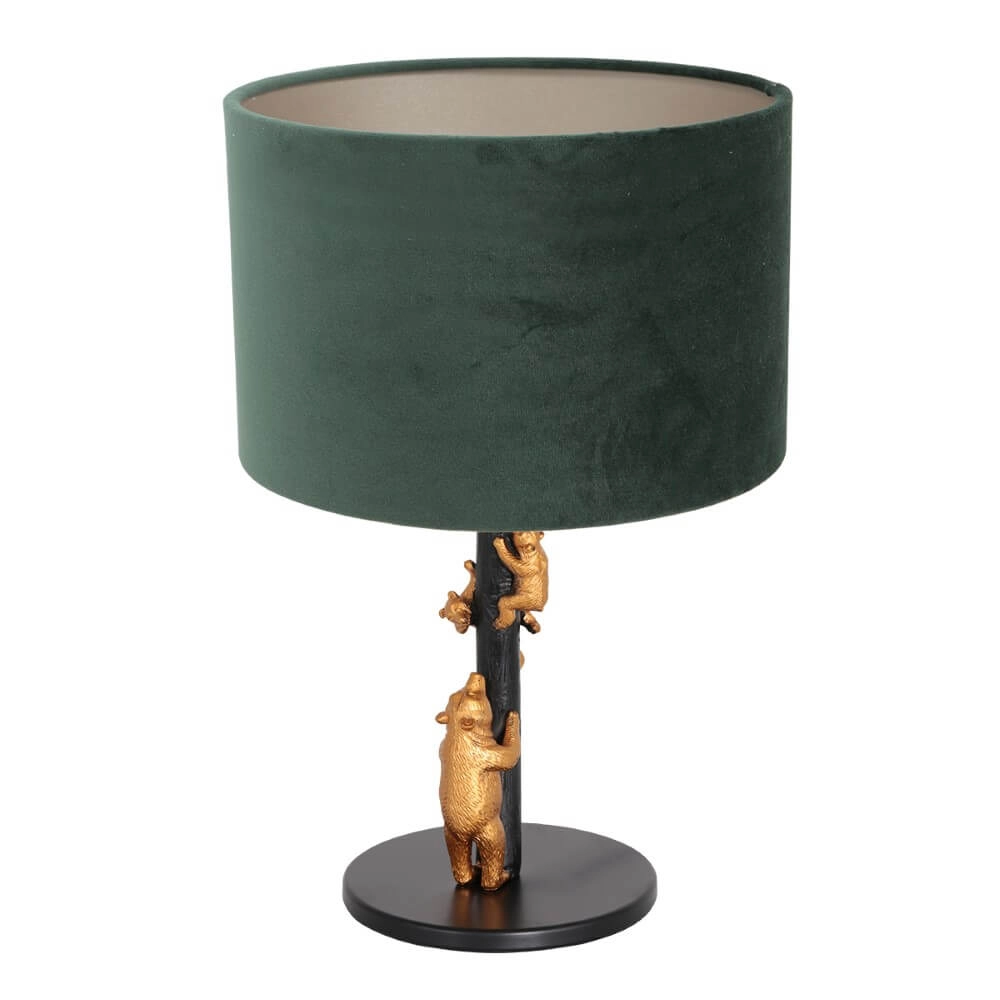 Designer-Tischlampe Animaux mit grünem Samt Steinhauer 8712746151893