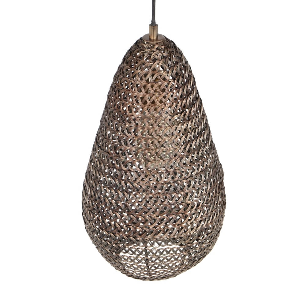 Hängelampe aus Bronze Ziva Ø 23cm Trio 4017807617405