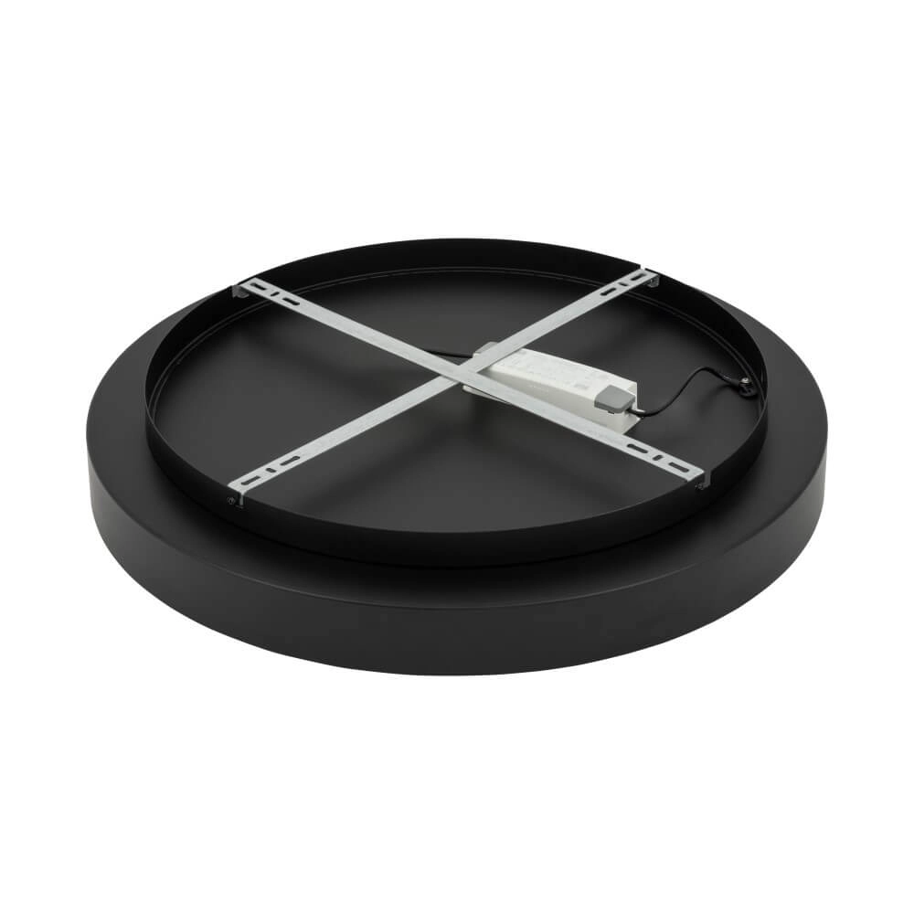 Runde Deckenleuchte Nikki Round schwarz Ø 60cm Lyora 5903139112086
