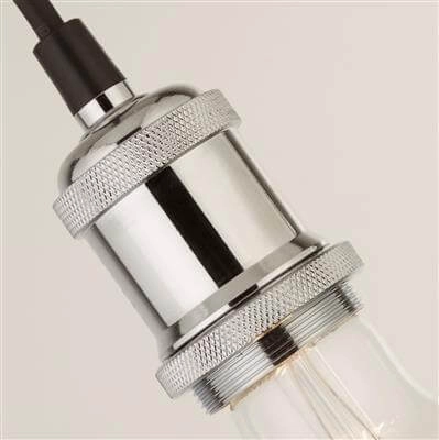 Hängelampe Suspi Chrom mit Schwarz Searchlight 5053423140773
