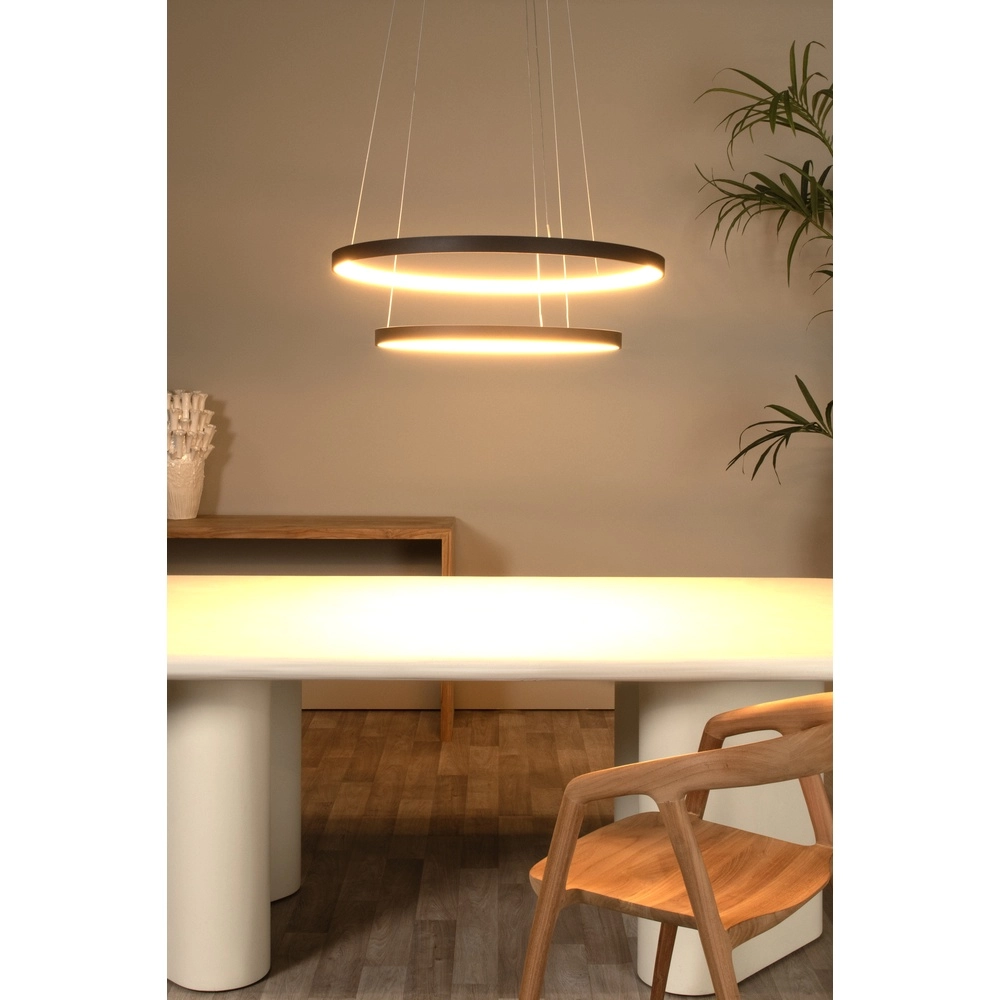 Schwarze Pendellampe Vidal Ø 78 cm schlankes Design Premium by Lucide 5411212460936