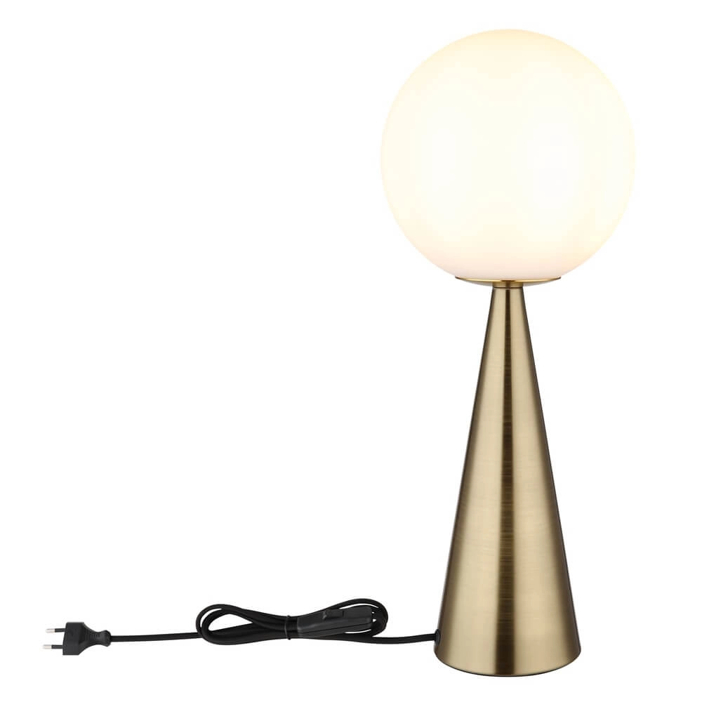 Tischlampe Pinpal mit weißem konvexem Glas Globo 9007371447343
